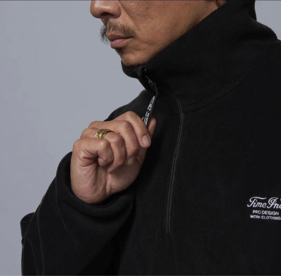 Timc inc Fleece Navy ハーフジップフリース