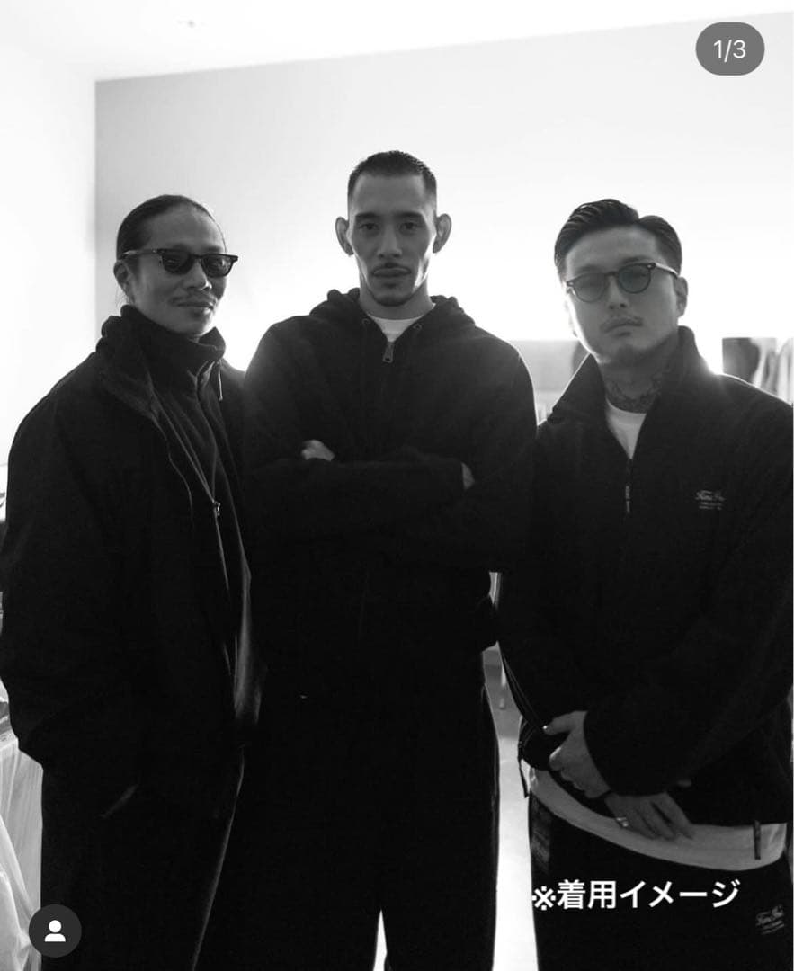 Timc inc Fleece Navy ハーフジップフリース