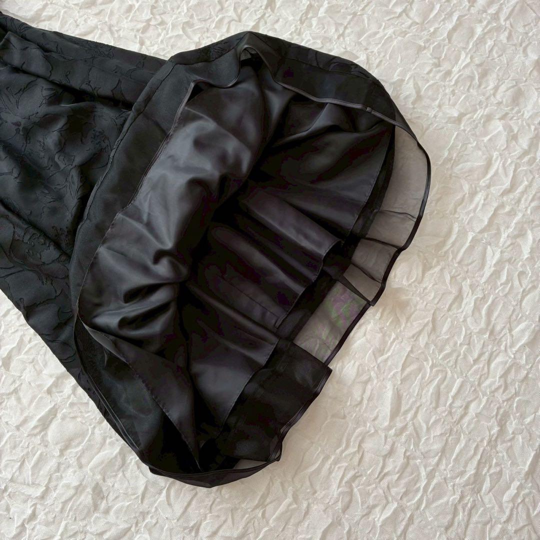 プレフェランス 花柄ノースリーブワンピース ジャケット 44 大きいサイズ