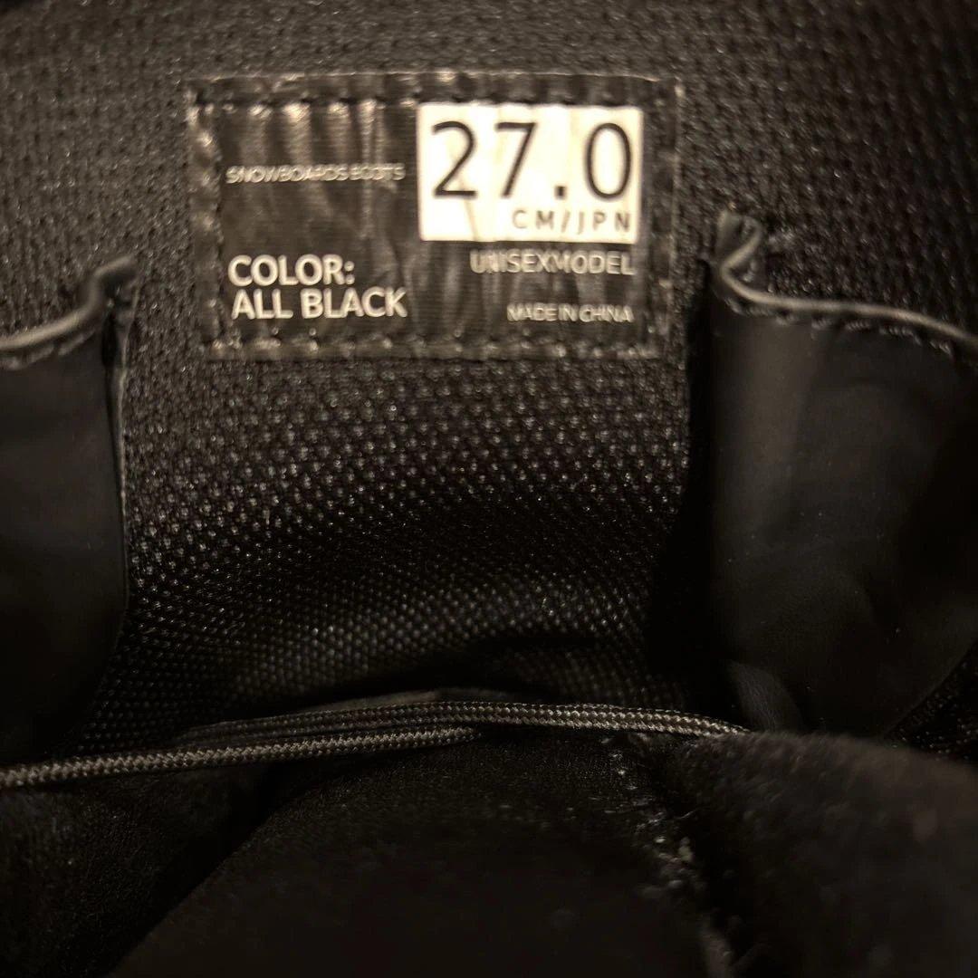 ブラック スノーボードブーツ 男性用