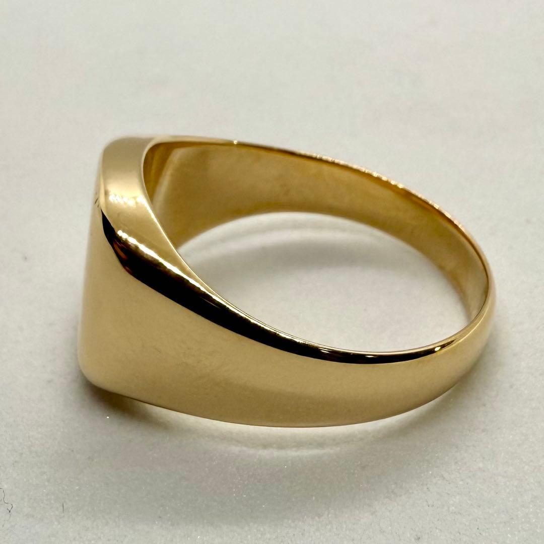 K18 印台リング 10.10g サイズ19 送料無料