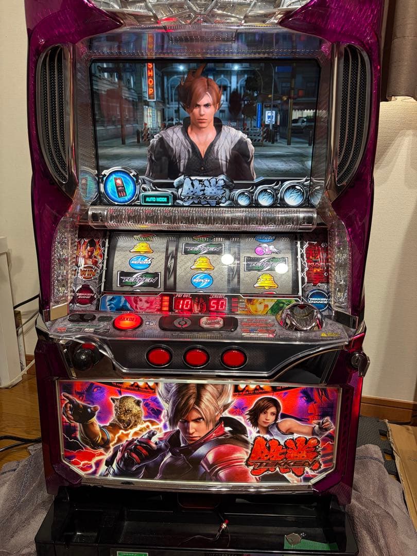 パチスロ　スロット実機　鉄拳2nd 家庭用電源　不要機　送料込み