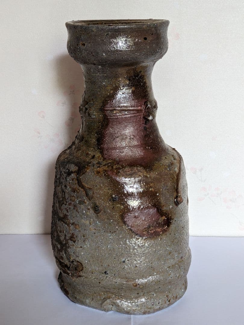 ♦備前焼 花器 花活け 華道 焼締め 岡山県 ？丹波焼 置物飾り 骨董品