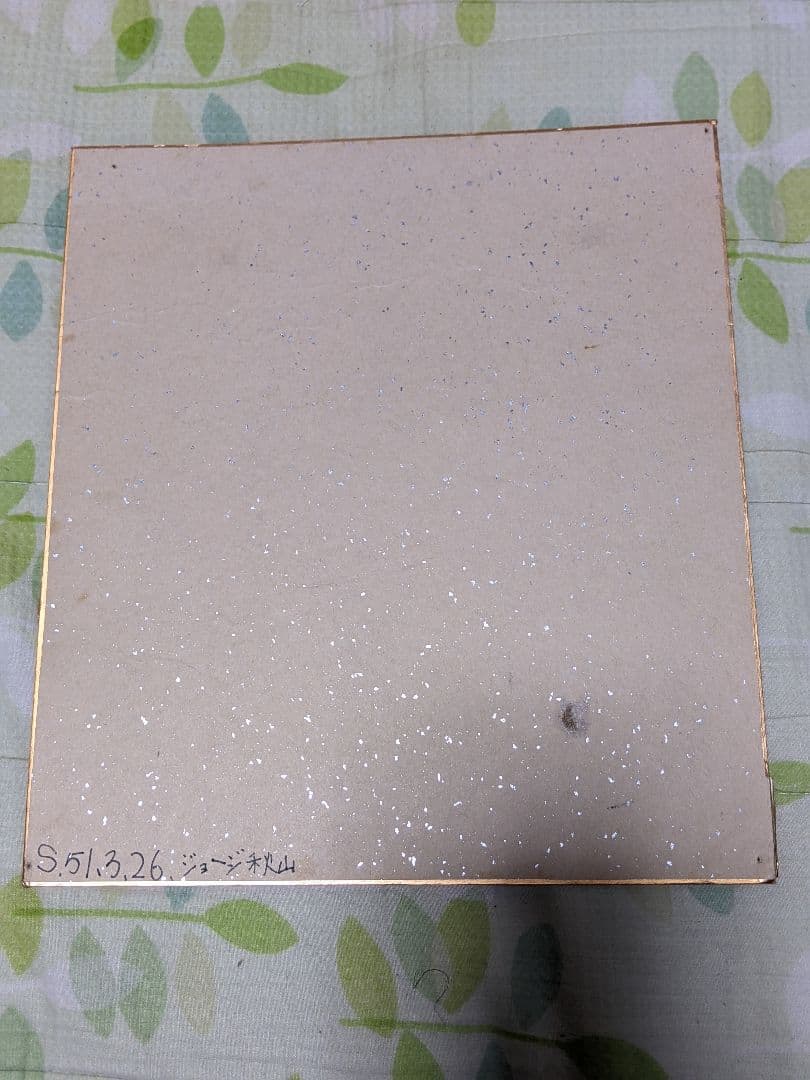 ジョージ秋山 直筆カラー色紙（ 真筆保証 ）