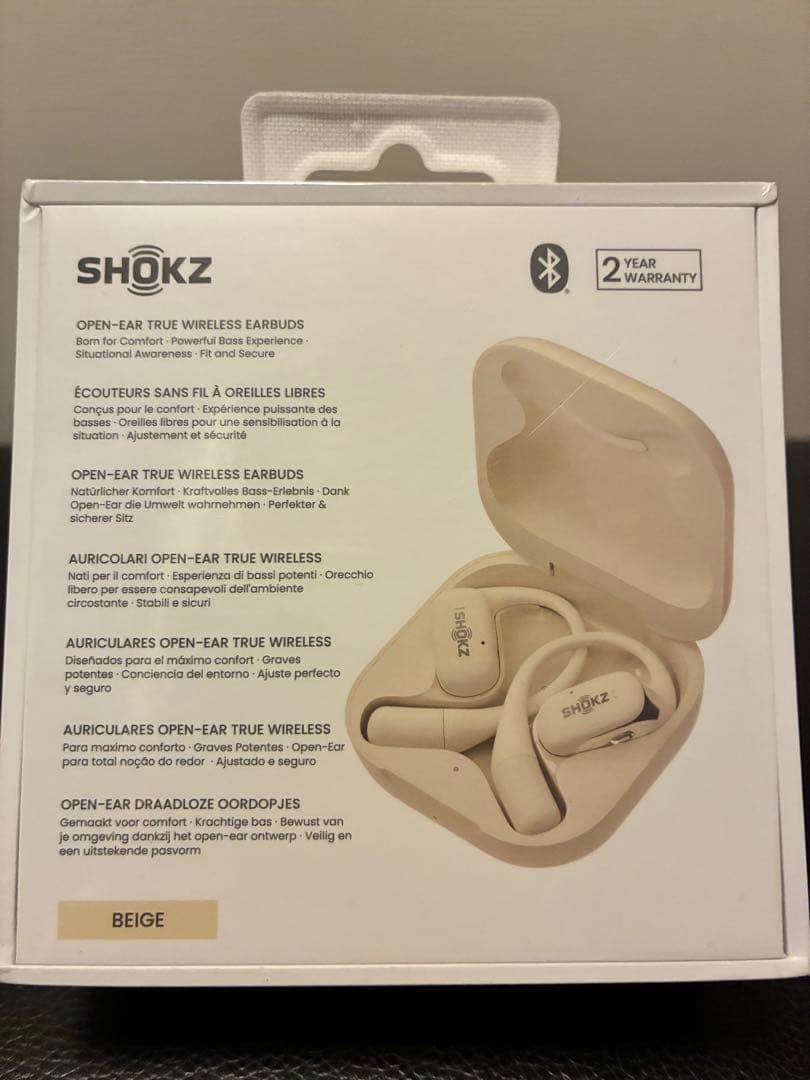 新品　SHOKZ OPENFIT ベージュ イヤホン