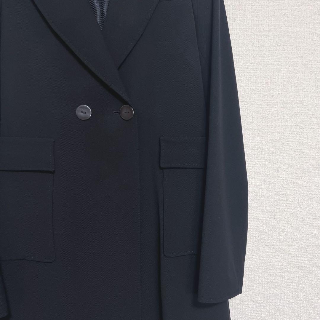 バレンシアガ ロングコート　ブラック