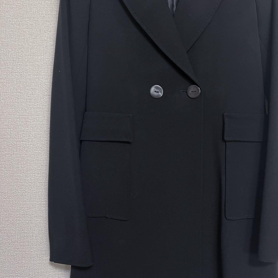 バレンシアガ ロングコート　ブラック