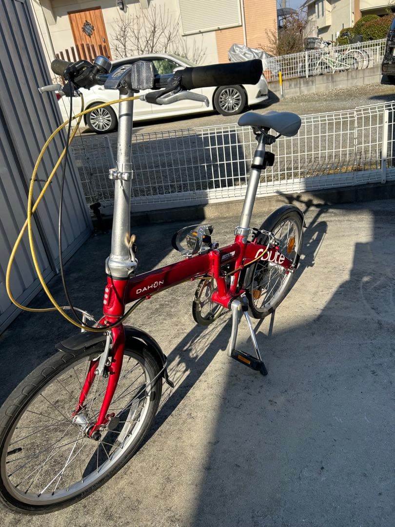 専属テッシー様　ダホンroute アルミ折りたたみレッド、ケース付き　整備済み