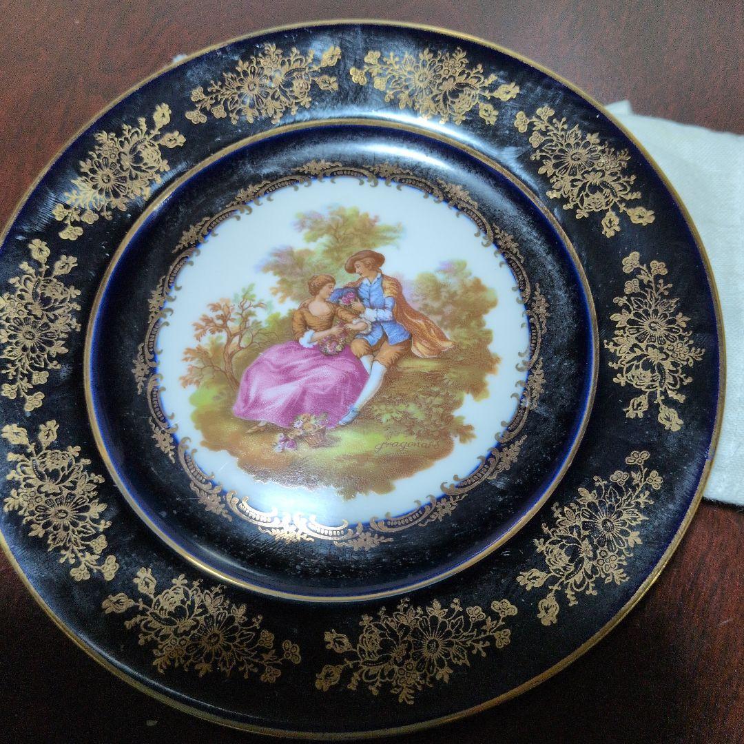 Limoges 陶磁器皿 花柄