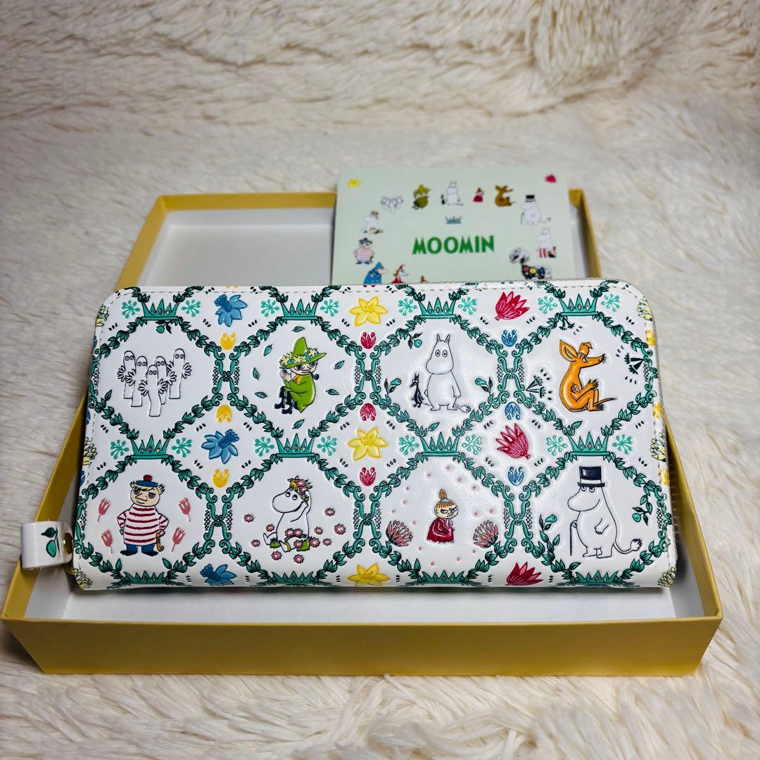 浅草文庫 MOOMIN ムーミン ラウンドジップ 長財布 ムーミン谷の仲間たち