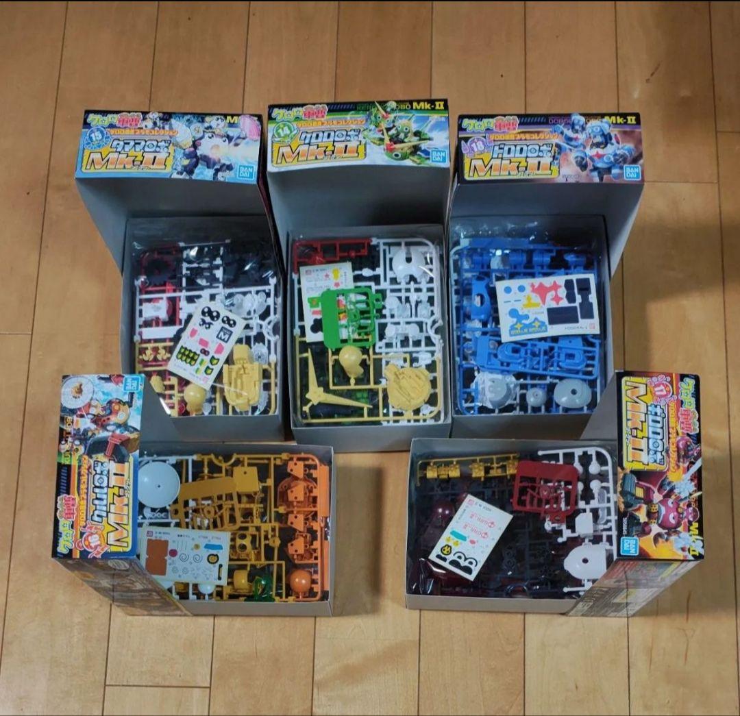 ケロロ軍曹プラモ　ロボMK２x5　ゴッドケロンへ変形合体可能　５種 未組立
