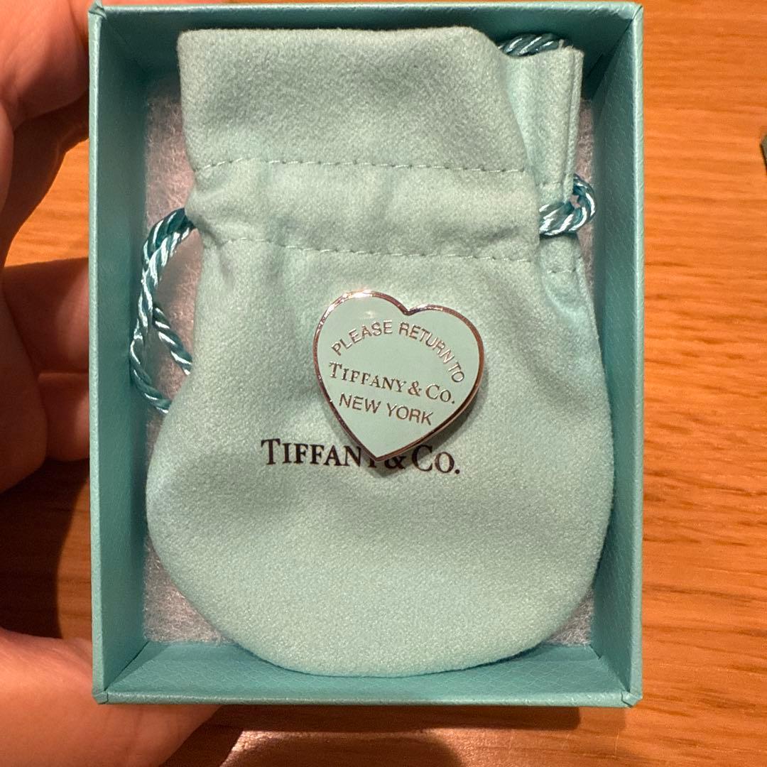 Tiffany & Co. ハート型　スカーフリング　箱&巾着付き