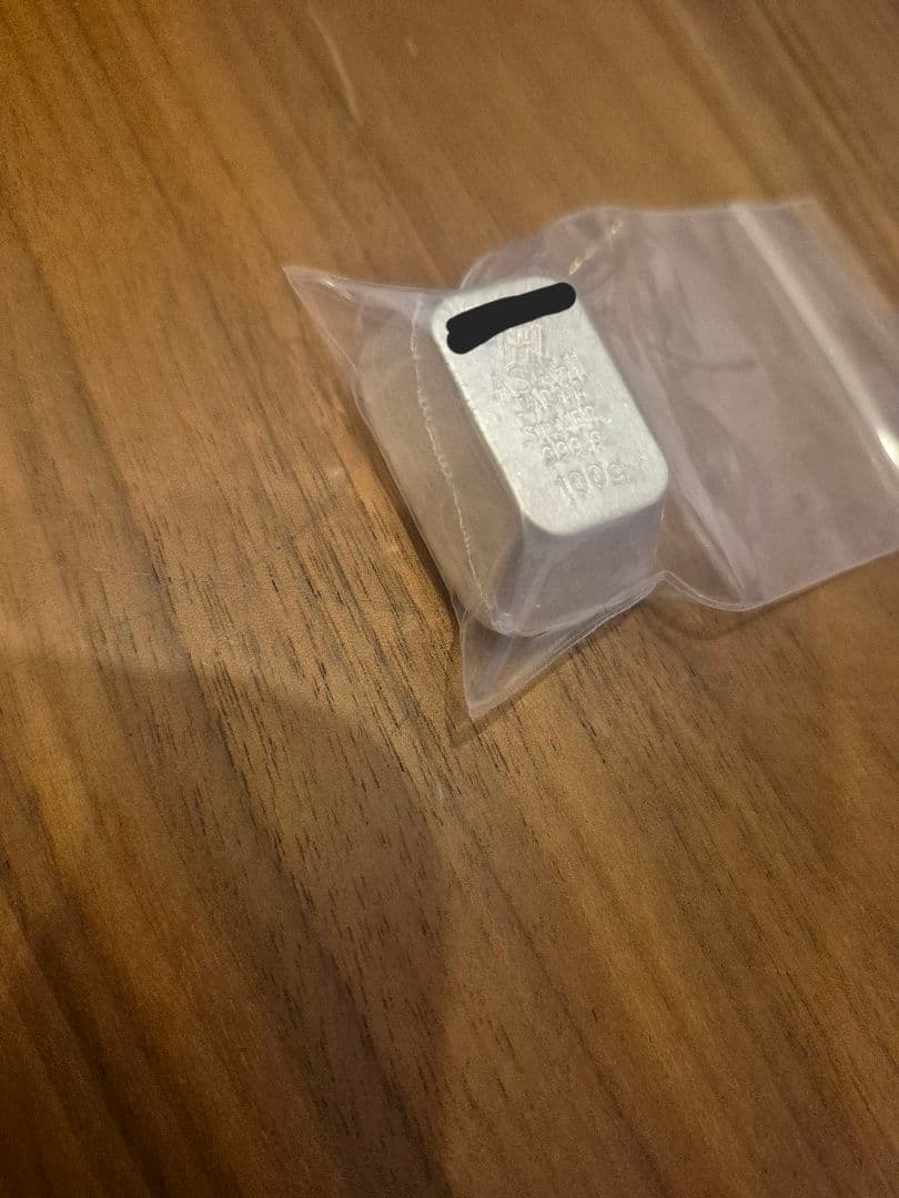 シルバー　インゴット　100g　銀　アサヒメタルファイン