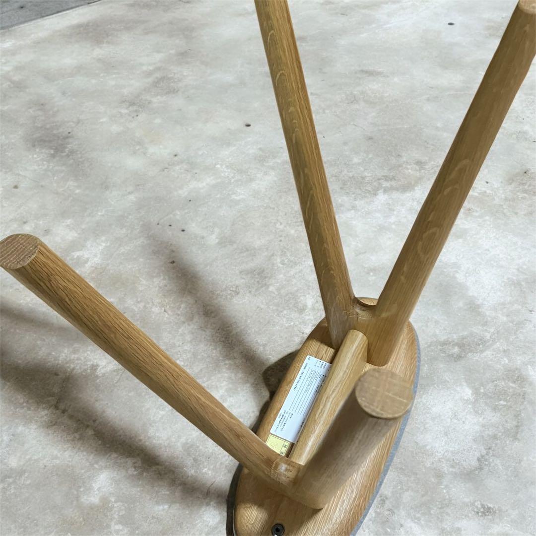 Mii商品　ナガノインテリア 木製　コッペスツール キッチンスツール