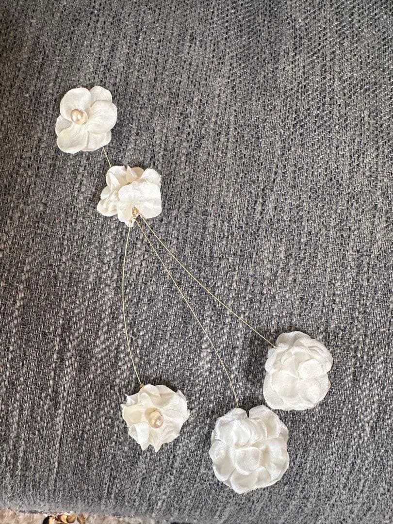 オルガブランカorgablanca ホワイト花モチーフアクセサリー