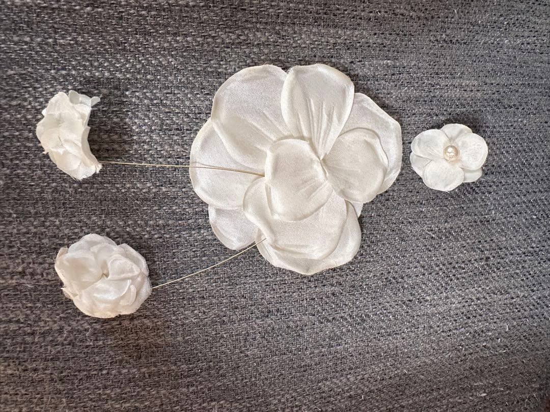 オルガブランカorgablanca ホワイト花モチーフアクセサリー