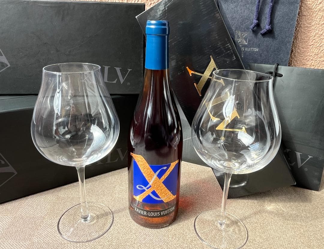 ザビエ・ルイ•ヴィトン XLV 2003 ROSEワイン&専用グラス 新品
