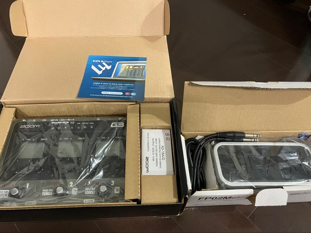 Zoom G3 ギターエフェクト&アンプシミュレーター& FP02M（ペダル）