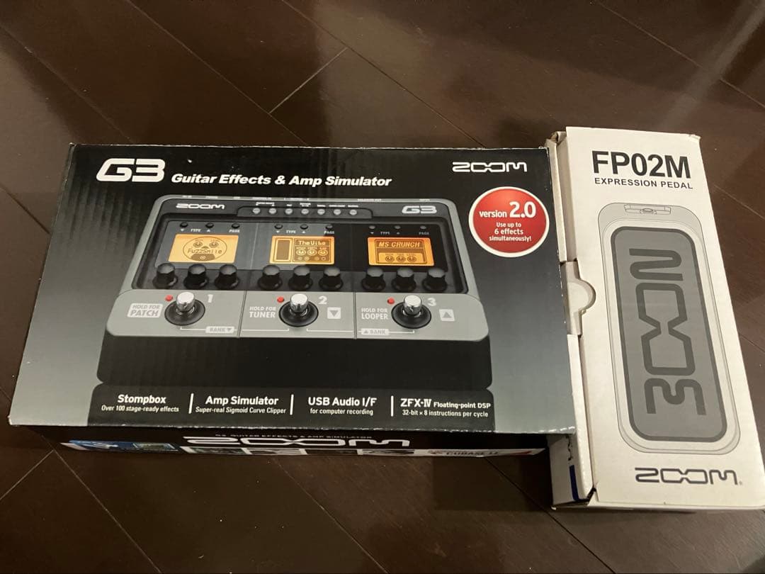 Zoom G3 ギターエフェクト&アンプシミュレーター& FP02M（ペダル）