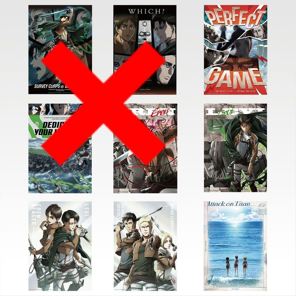 一番くじ　進撃の巨人　ラストワン賞　B賞　F賞　G賞　H賞　I賞　19点セット