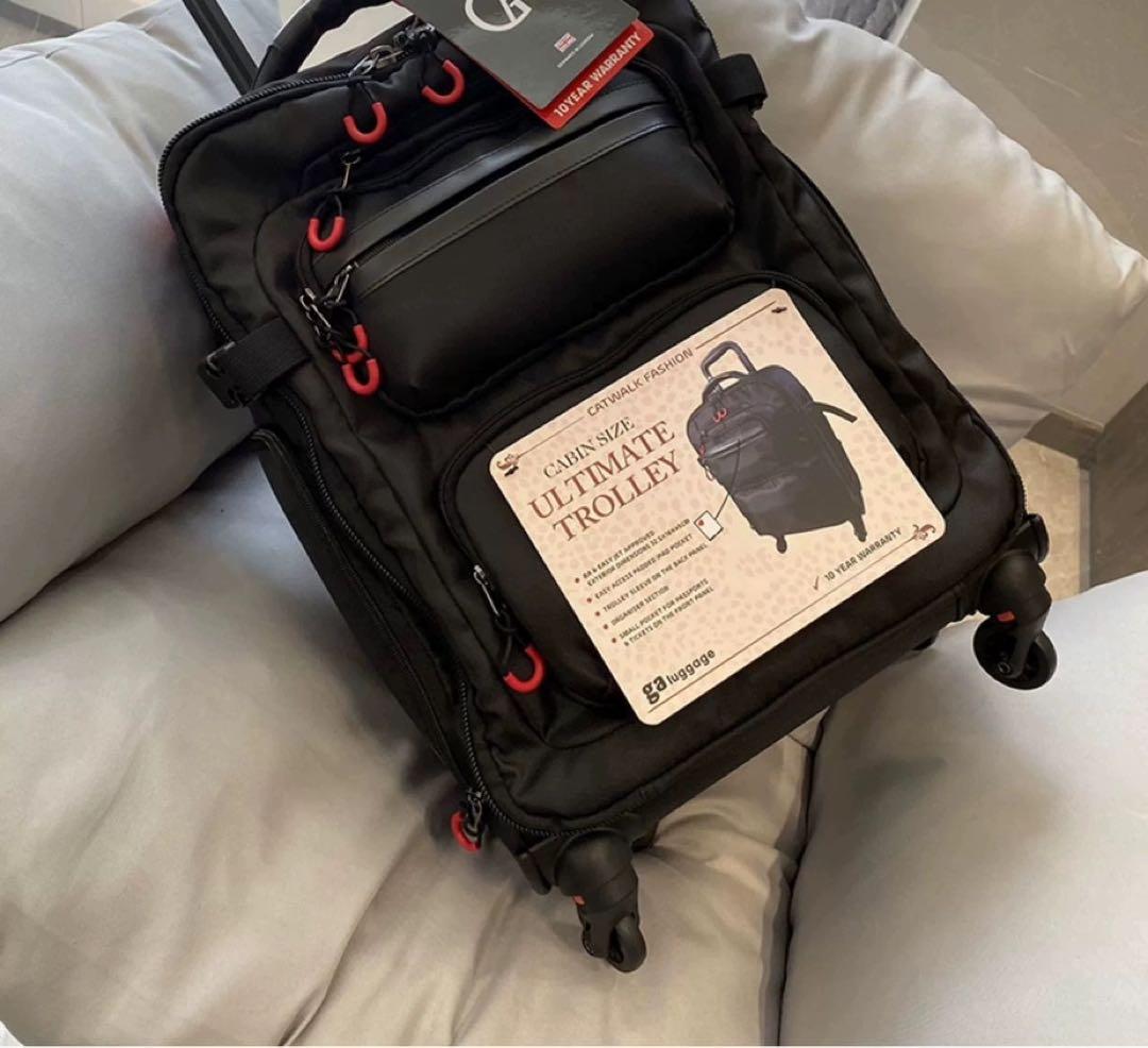 GA デルガ キャリーバッグ フルレザー機内持ちこみ可能 4輪