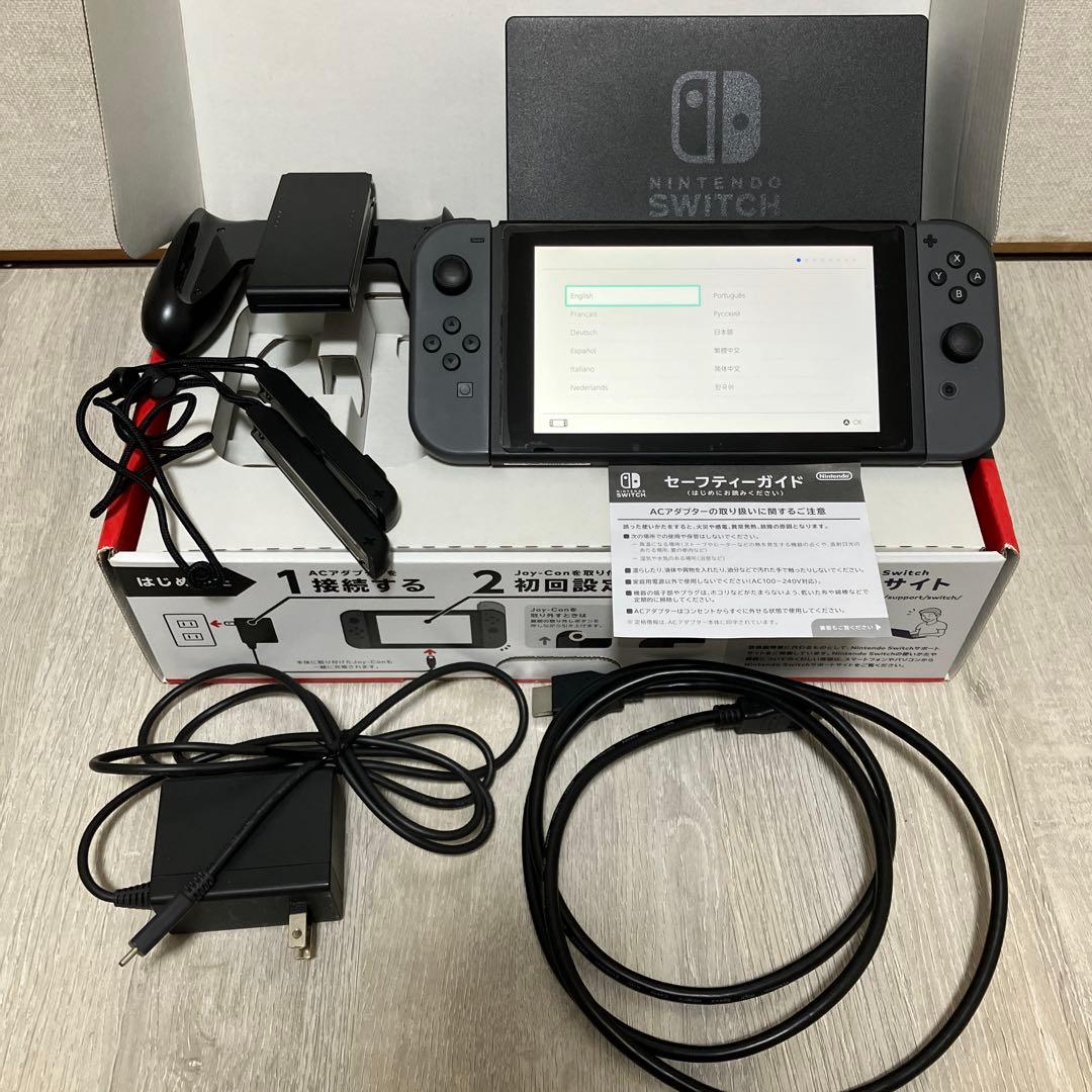 Nintendo Switch 本体 グレー Joy-Con 任天堂 スイッチ