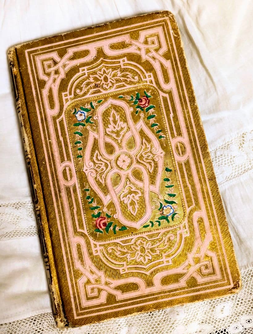 フランスアンティーク 金色とピンクの装丁版 1月末まで出品