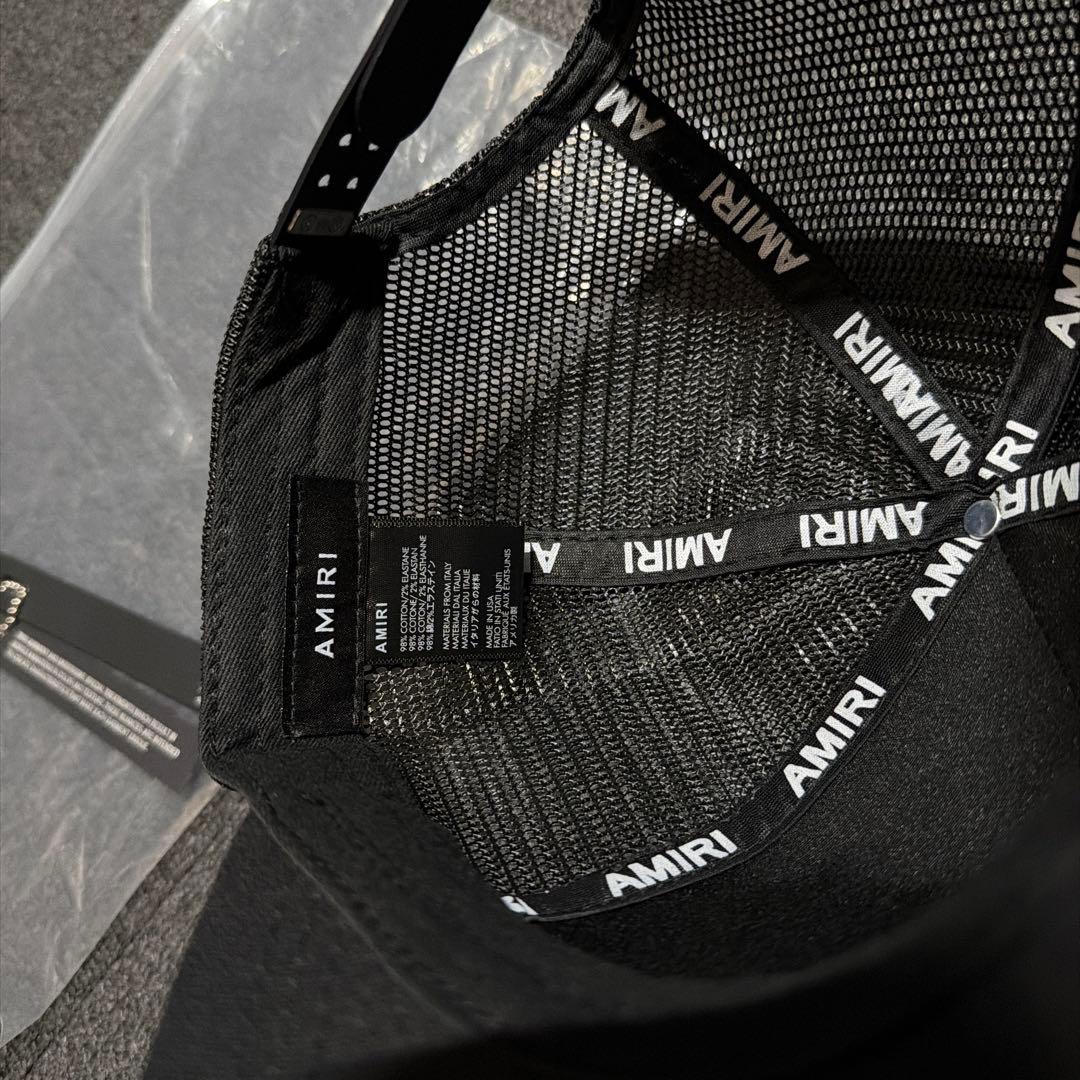 AMIRI 3 STAR TRUCKER キャップ ブラック