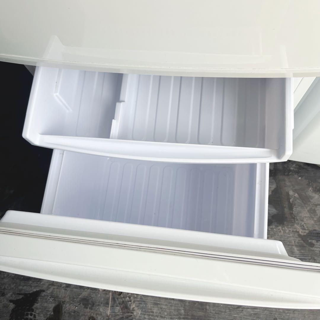 166取付無料！SHARPおしゃれホワイトインテリア冷蔵庫風乾燥付き洗濯機