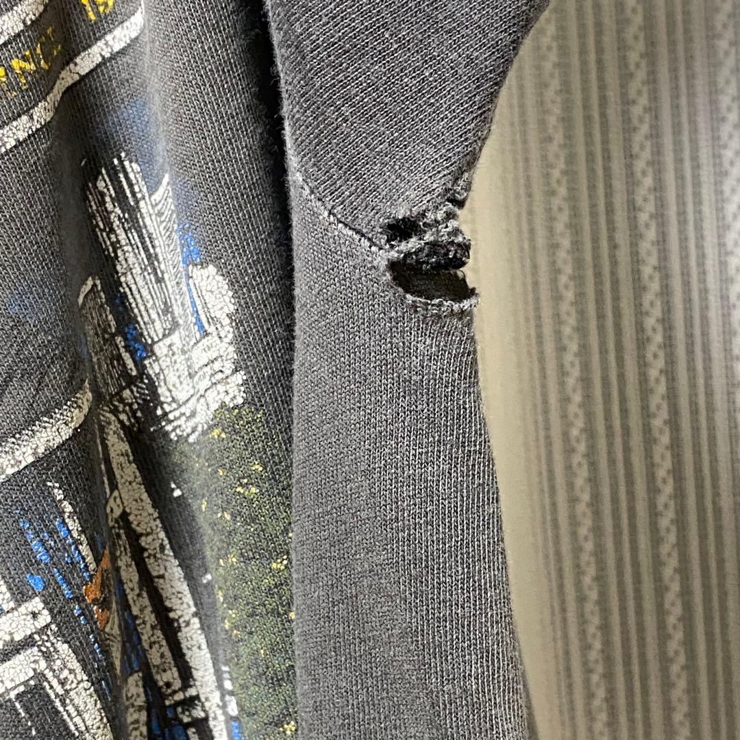 激鬼フェード ボロ 90s ハーレー ブルー フレイム ファイヤー flame