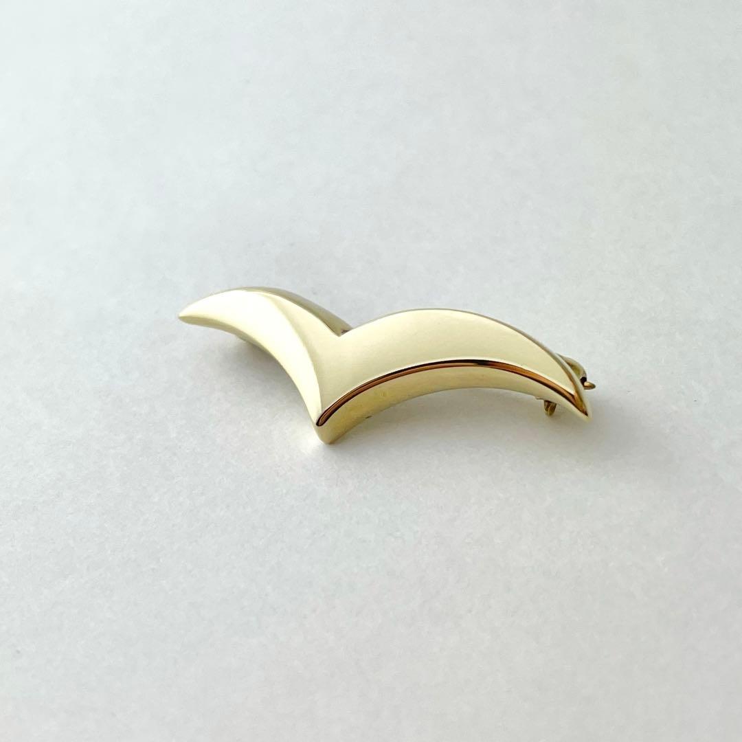 K18 ティファニー　シーガル　ブローチ