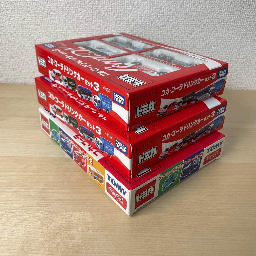 3箱 未開封 コカコーラ ドリンクカーセット 2、3 トミカ
