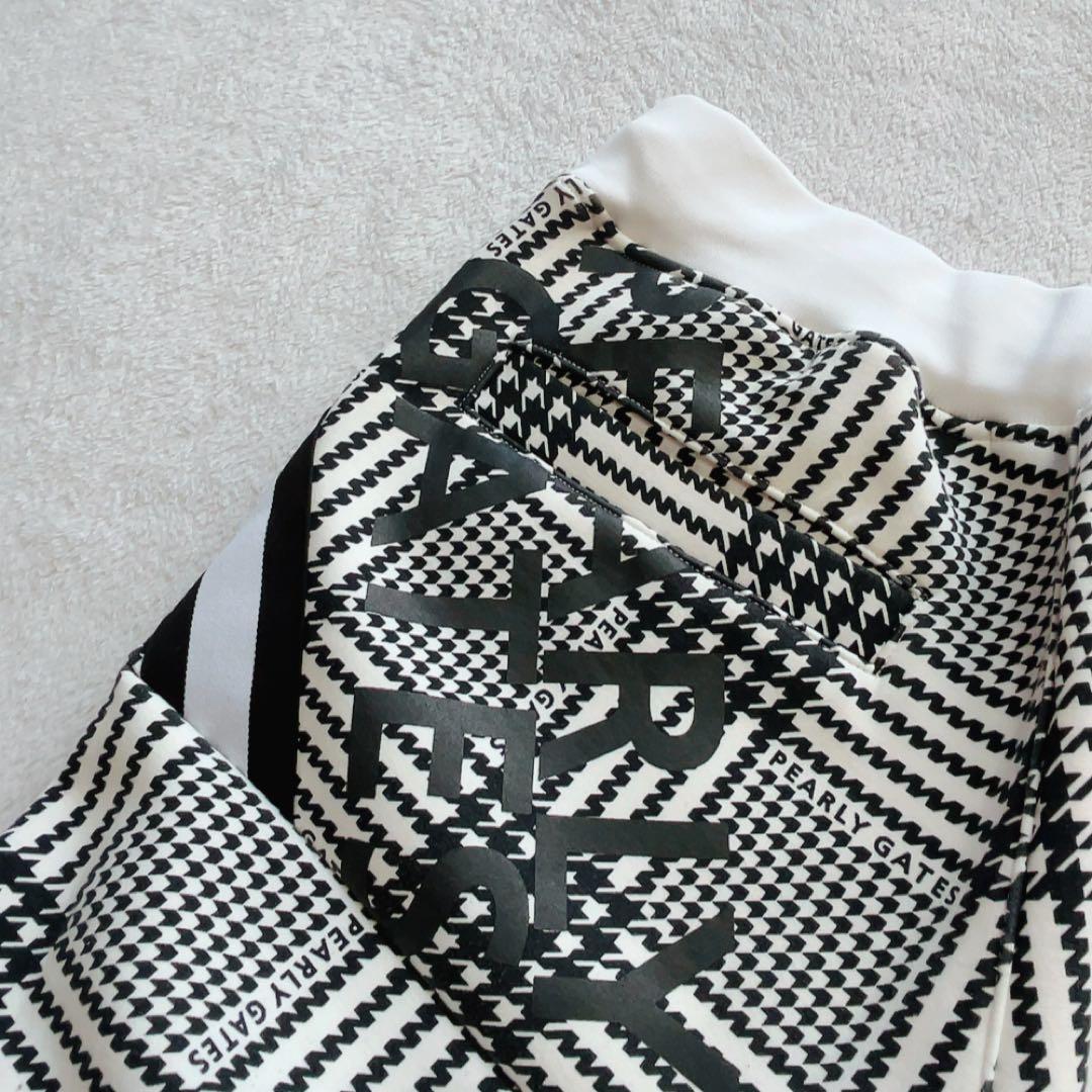 極美品　近年　パーリーゲイツ　セットアップ　千鳥　パーカー　チェック　パンツ