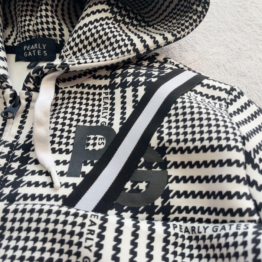 極美品　近年　パーリーゲイツ　セットアップ　千鳥　パーカー　チェック　パンツ