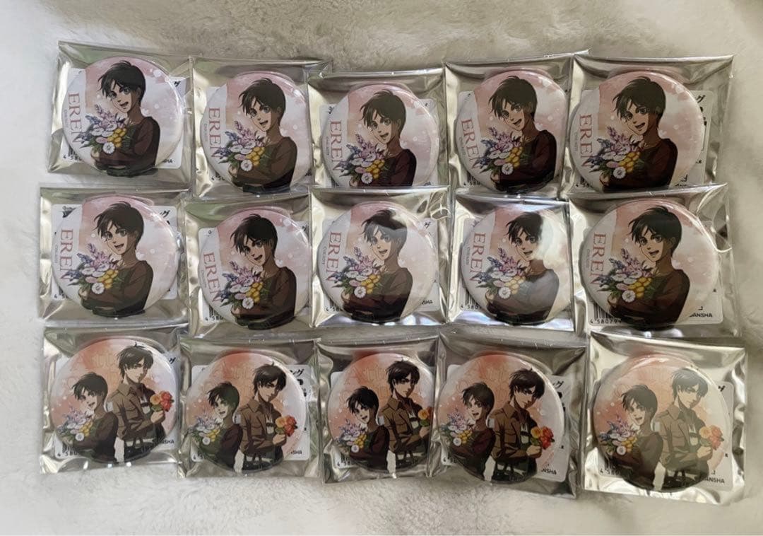 エレン・イェーガー 缶バッジ 進撃の巨人 past and future