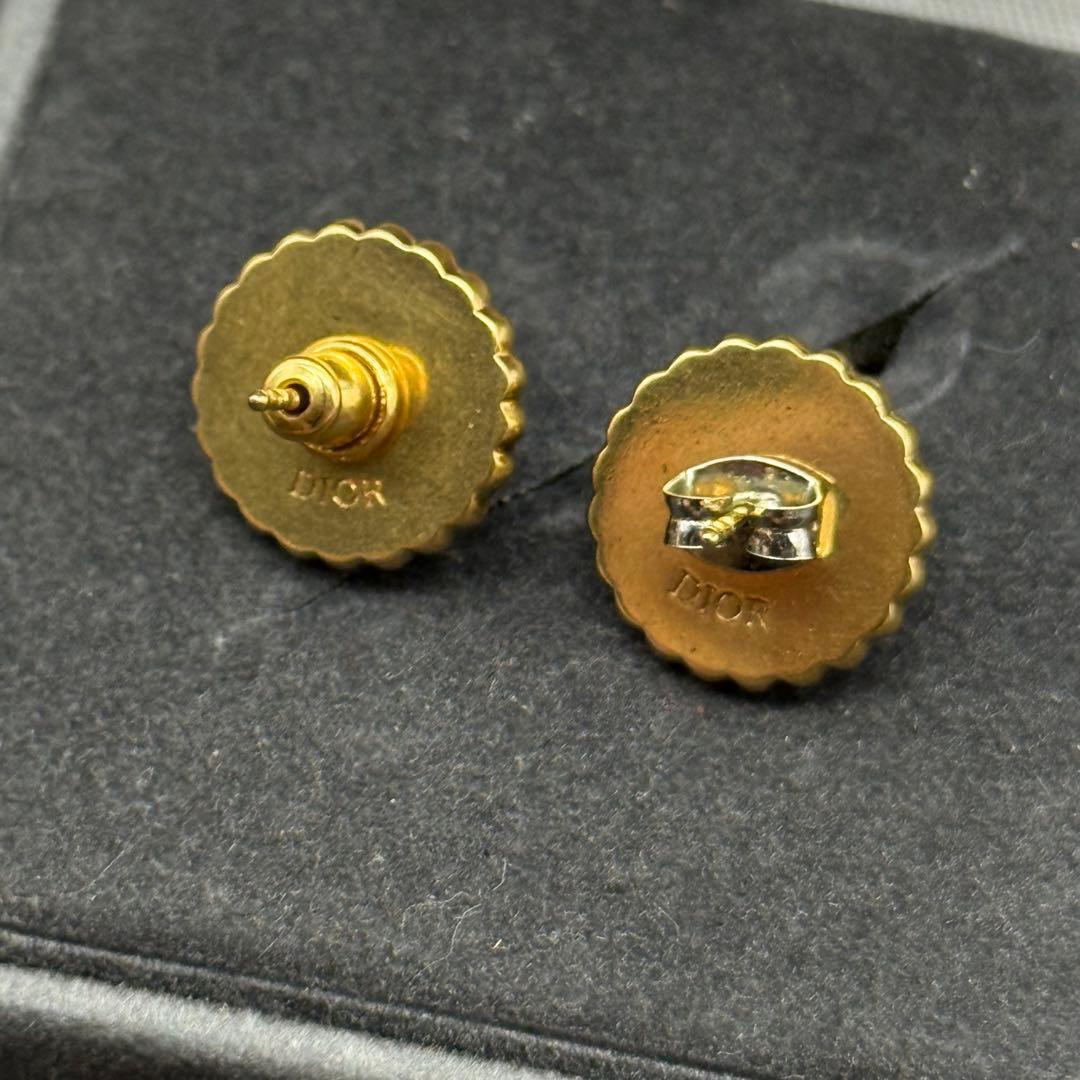 美品✨Dior Petit CD Baroque スタッドピアス ピンク