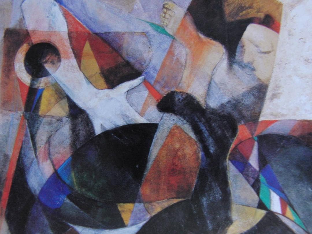 鬼頭恭子、【風塵】、希少な額装用画集より、新品額装付