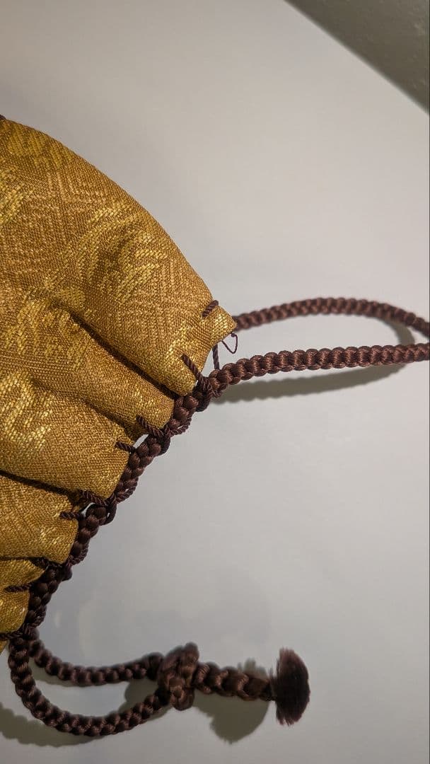 『鬼丸祐輔』高取焼茶入　雪山窯　二代『鬼丸碧山』茶道具　仕覆共箱西陣織龍爪金襴