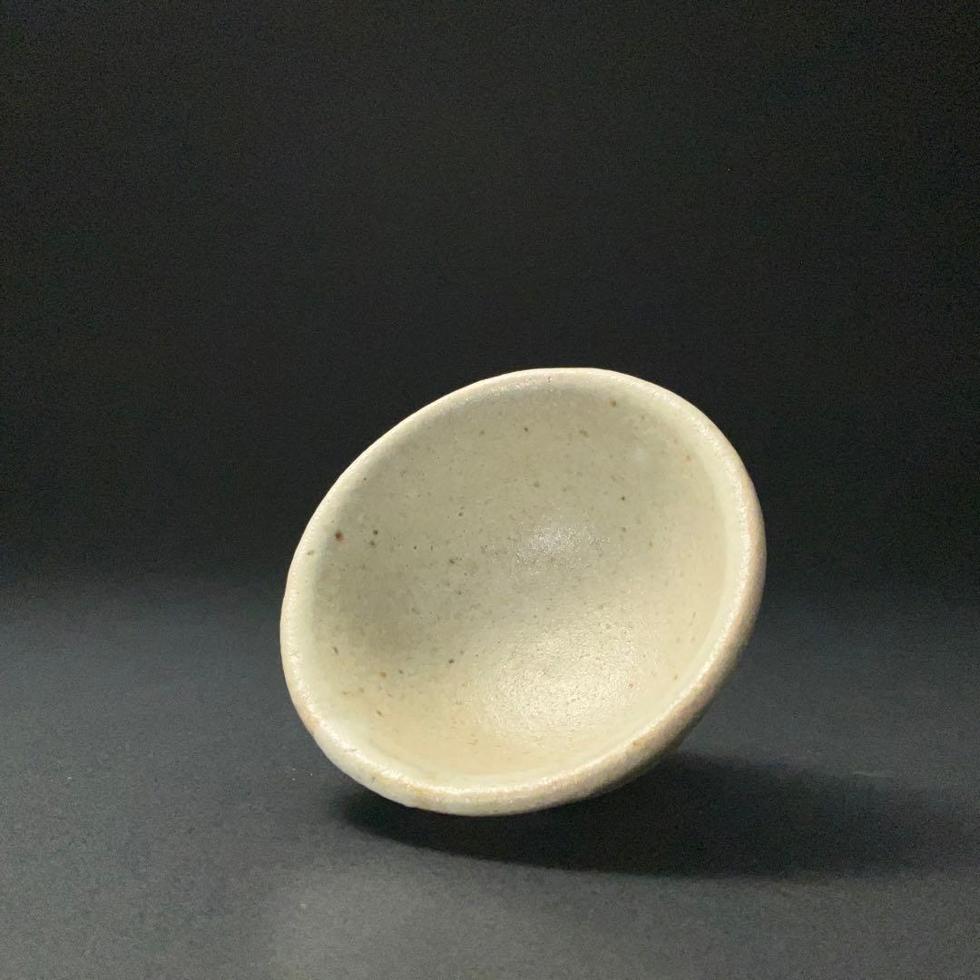 【ぐい呑・盃】　濱田篤哉作 花文様　民藝　ぐい呑み　共箱　R1207ダU3