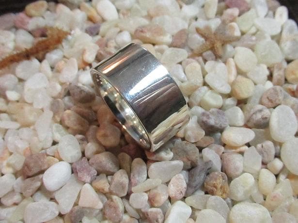 ■手作り■シルバー９５０特太平打ちリング２８.５号