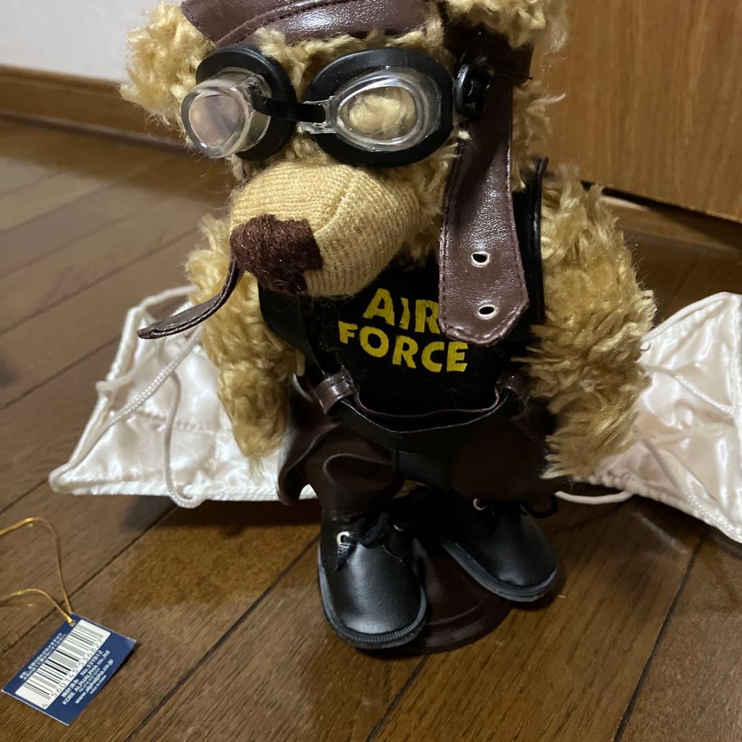 AIR FORCE テディベア　パラシュート付き