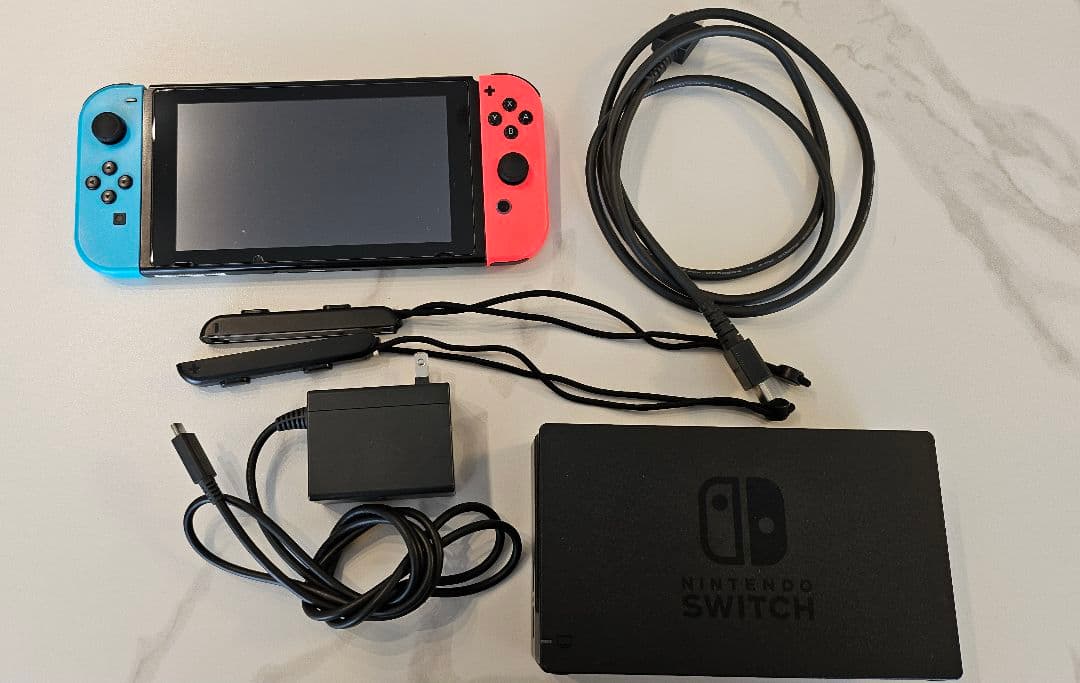 Nintendo Switch 青/赤 本体 充電器付き hdmiケーブル付き