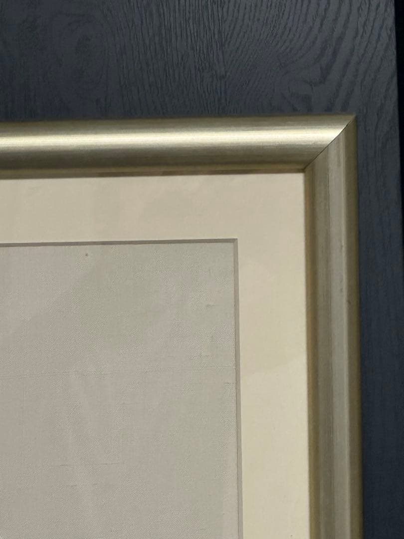 刺繍絵画　手作り　大型サイズ額縁　静物画　美術品　ア-ト インテリア