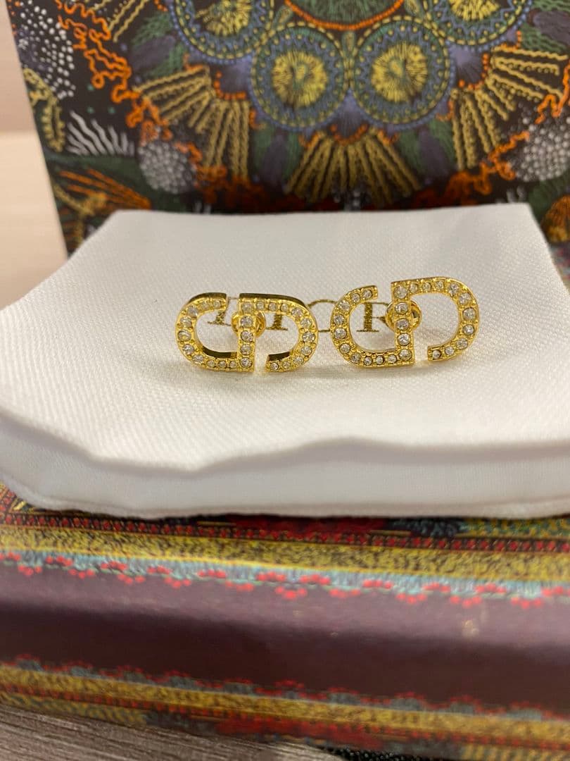 プレゼントに☆Dior ディオール CD スタッドピアス