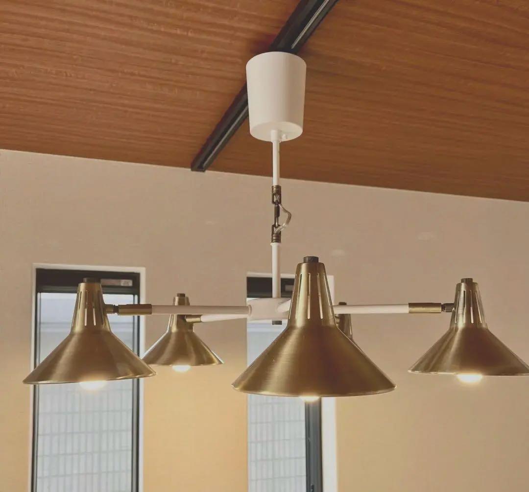 照明　シーリングライト　ペンダントライト　ゴールド×ホワイト