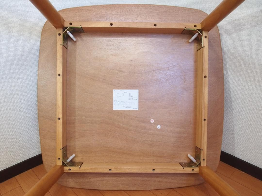 【美品】タンスのゲン 2人用 ダイニングテーブル/WRT38テーブル ウッド家具