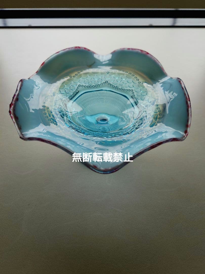 オールドフェントン　コンポート　レア　ガラス　FENTON