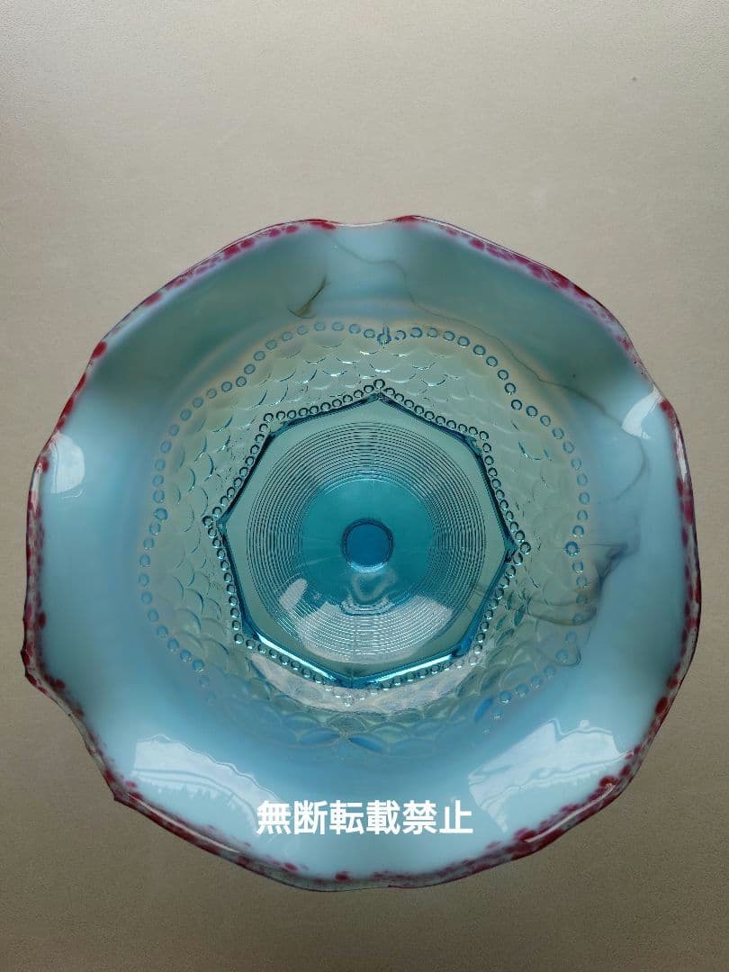 オールドフェントン　コンポート　レア　ガラス　FENTON