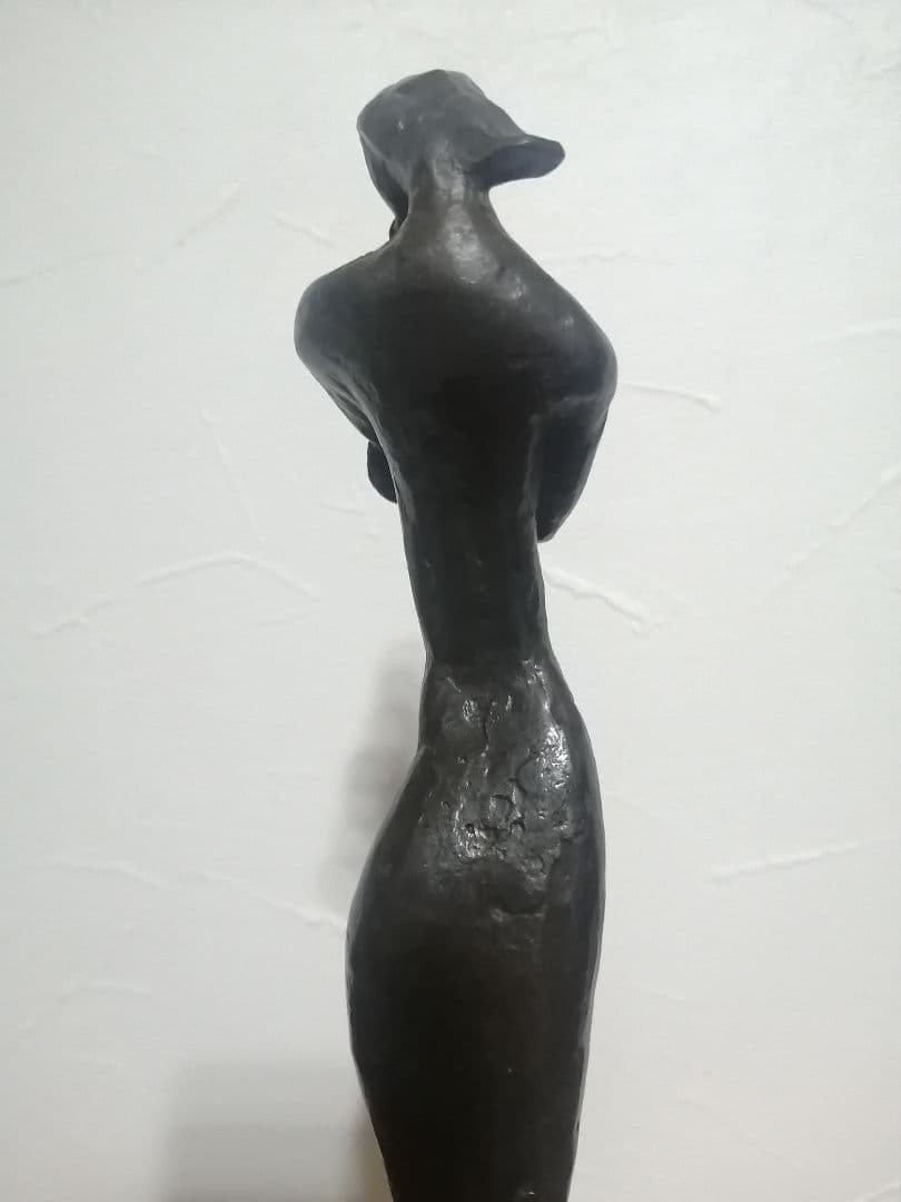 ブロンズ 女性像 抽象 モダンアート ブロンズ像　時代金工 金属工芸