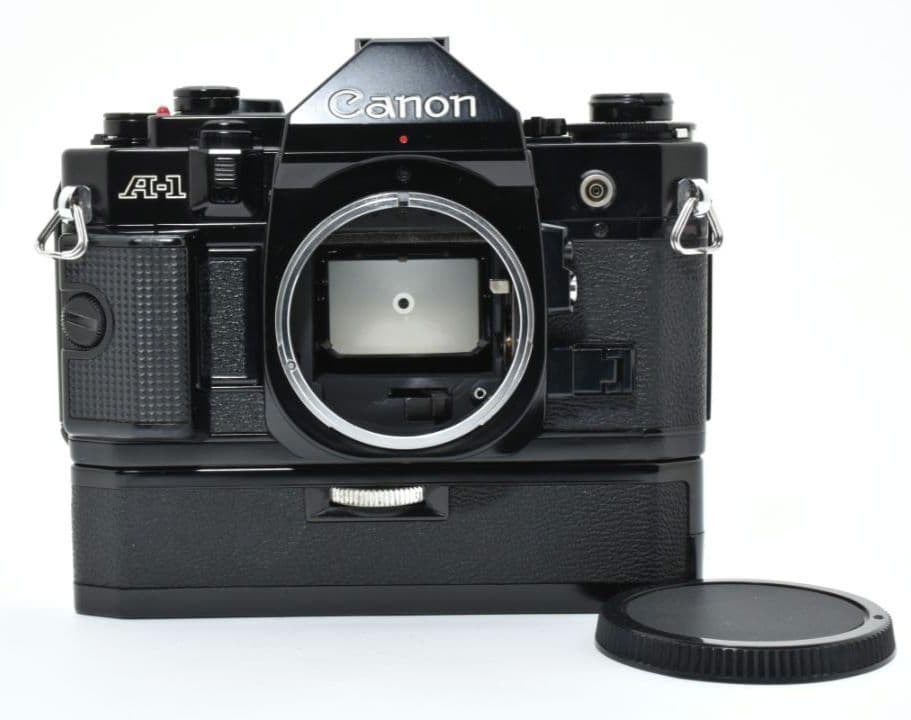 ☆完動品☆ Canon A-1 ブラック ボディ パワーウインダーA 8166